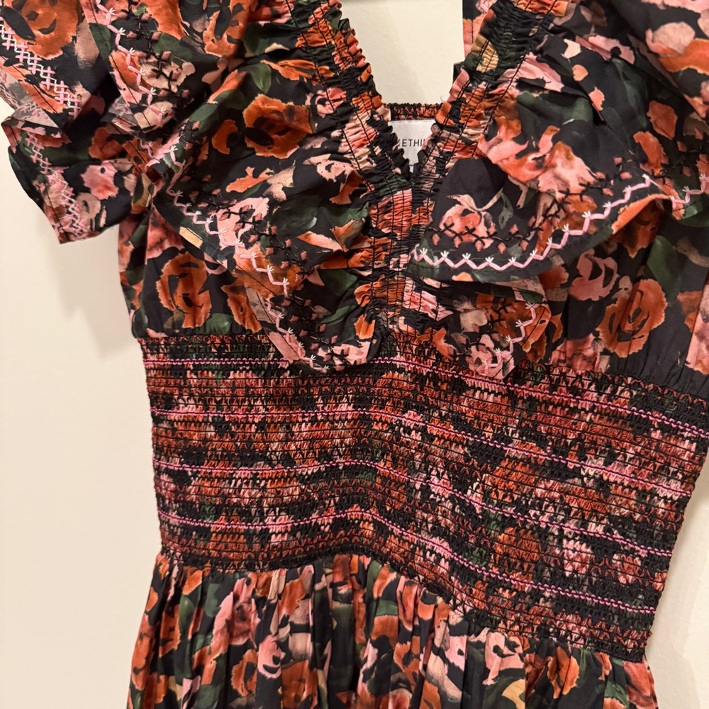 Gorgeous Floral Something Navy Midi Dress - Picture 6 of 10
